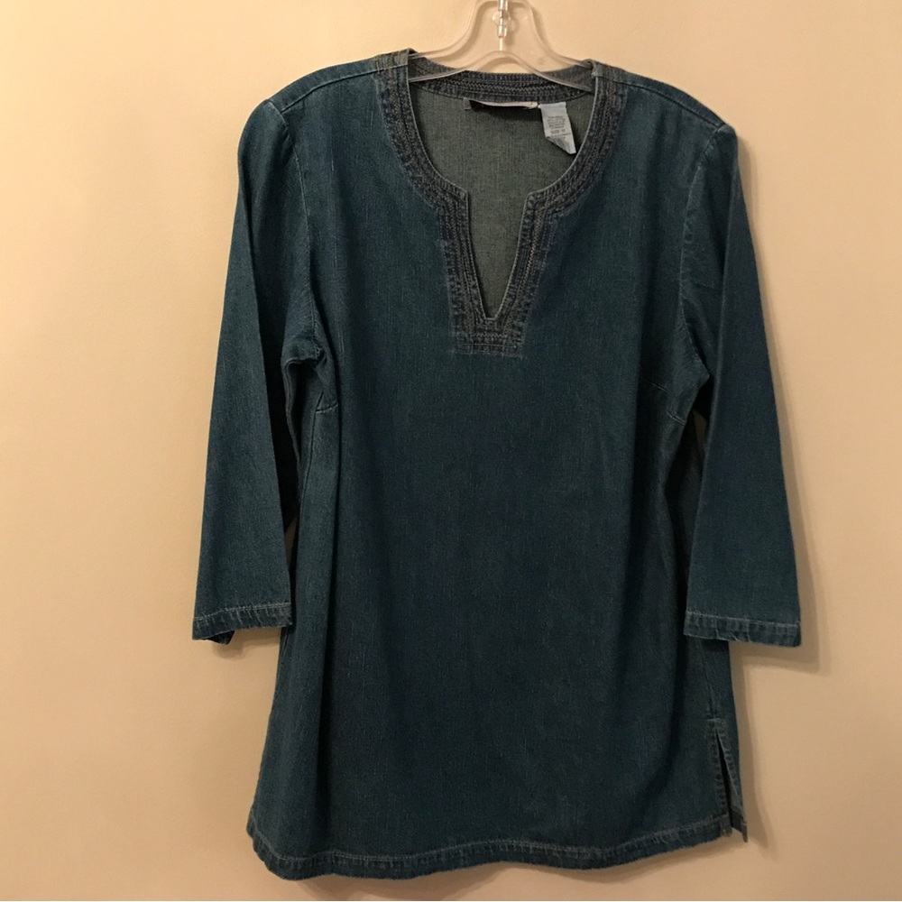 True Blue Casual Sport Denim Tunic